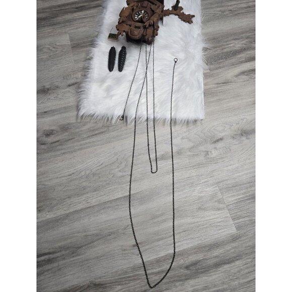 Cuckoo Clock German Black Coehler Forest made Vintage- NOT WORKING FOR PARTS - Picture 9 of 16